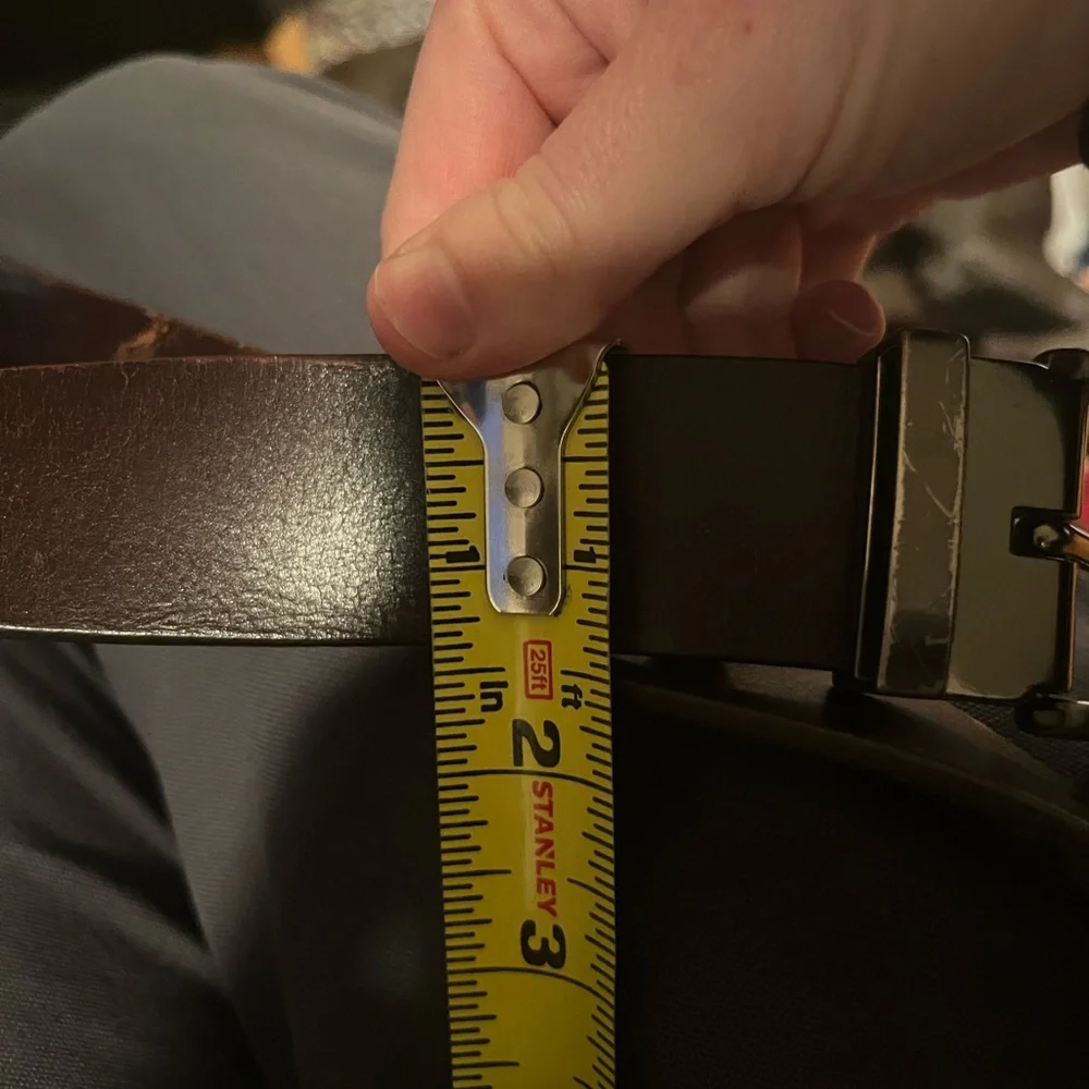 Dark Brown Genuine Leather Made‎ in India Men’s Belt Size 36